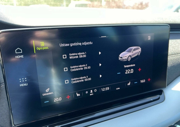 Skoda Octavia cena 114900 przebieg: 52430, rok produkcji 2020 z Czaplinek małe 596